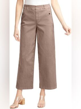 SPANX Size S Stretch Twill Wide Leg Crop Pants